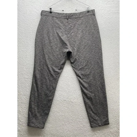 Mauvais Pants Mens 40x30 Heather Gray Drawstring Trousers Resort Woven Tapered - Picture 5 of 10